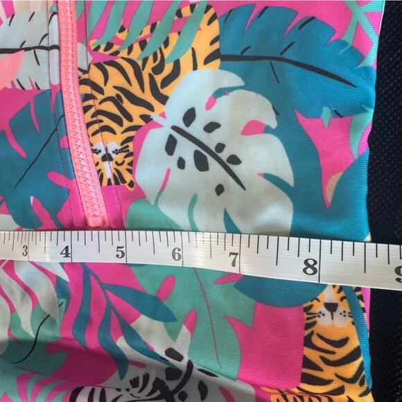 12 Month old Long sleeve Rashguard Swimsuit Animal Safari Tropical - Picture 9 of 11